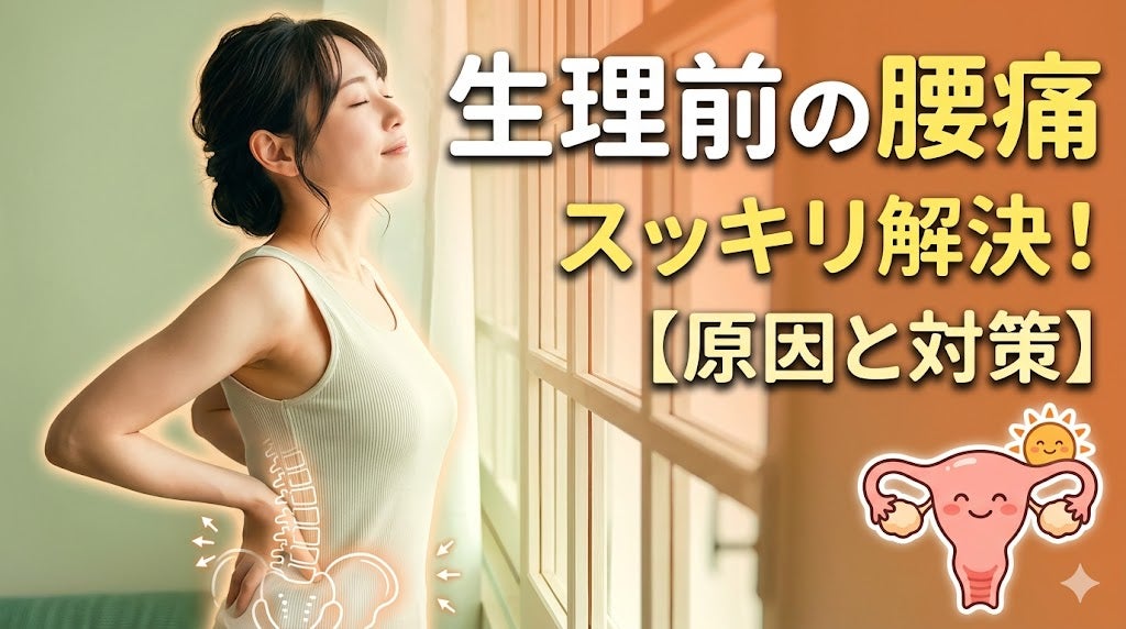 生理前の重い腰痛…なぜ毎月こんなに痛いの？原因から自分でできるセルフケアまで徹底解説！の写真