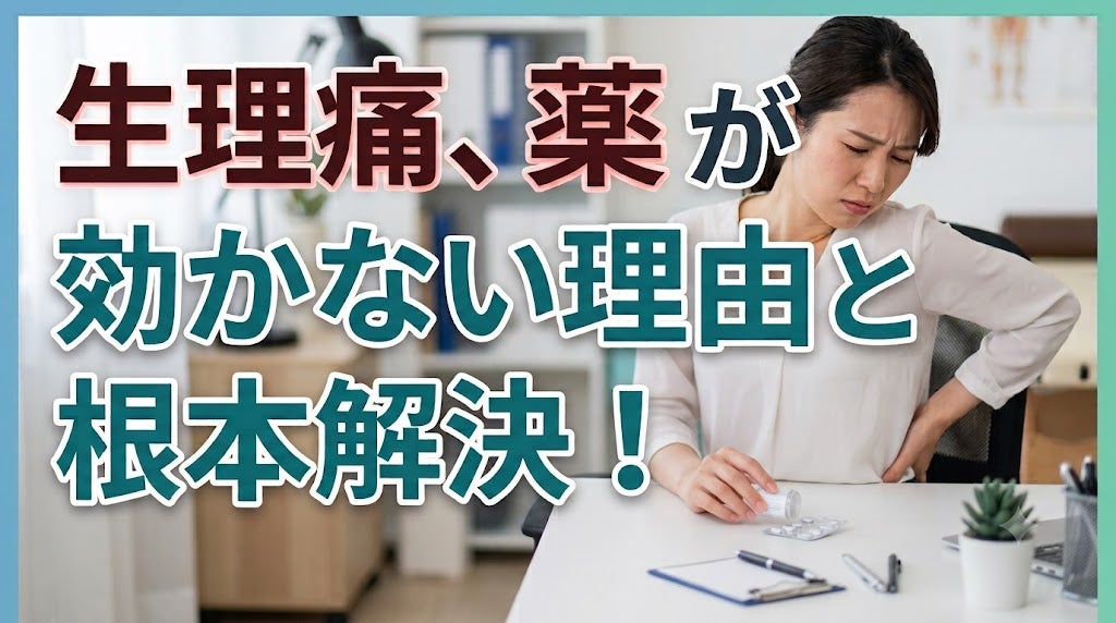 【生理痛】鎮痛剤が効かなくなってきた…とお悩みの方へ。その原因と根本的な改善策の写真