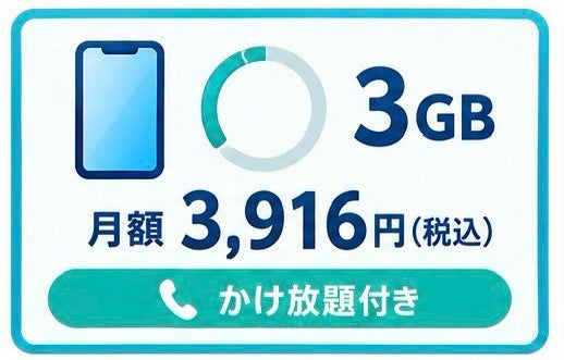 スカイセブンモバイル 久留米店の3GBプランの写真