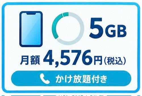 スカイセブンモバイル 久留米店の5GBプランの写真