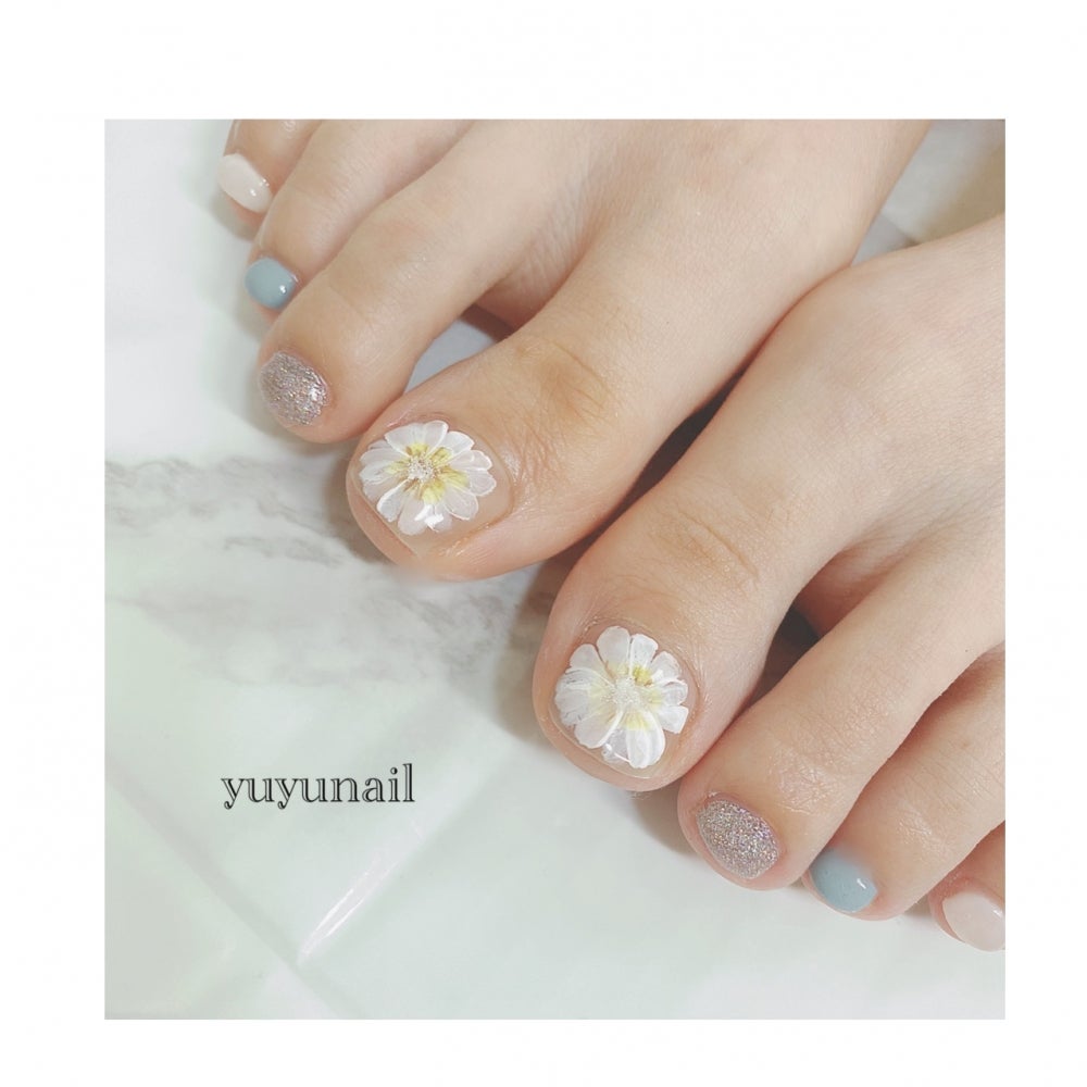 yuyunailの親指一本アート（フット）の写真