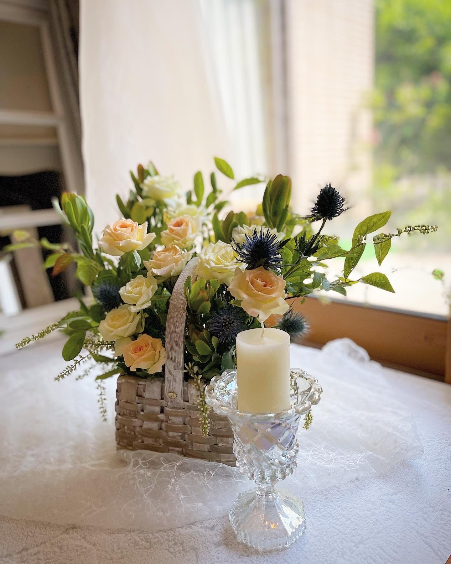 fleur-arcencielの花育&フラワーセラピースクール BLUE BELL　パリスタイル　生花の写真