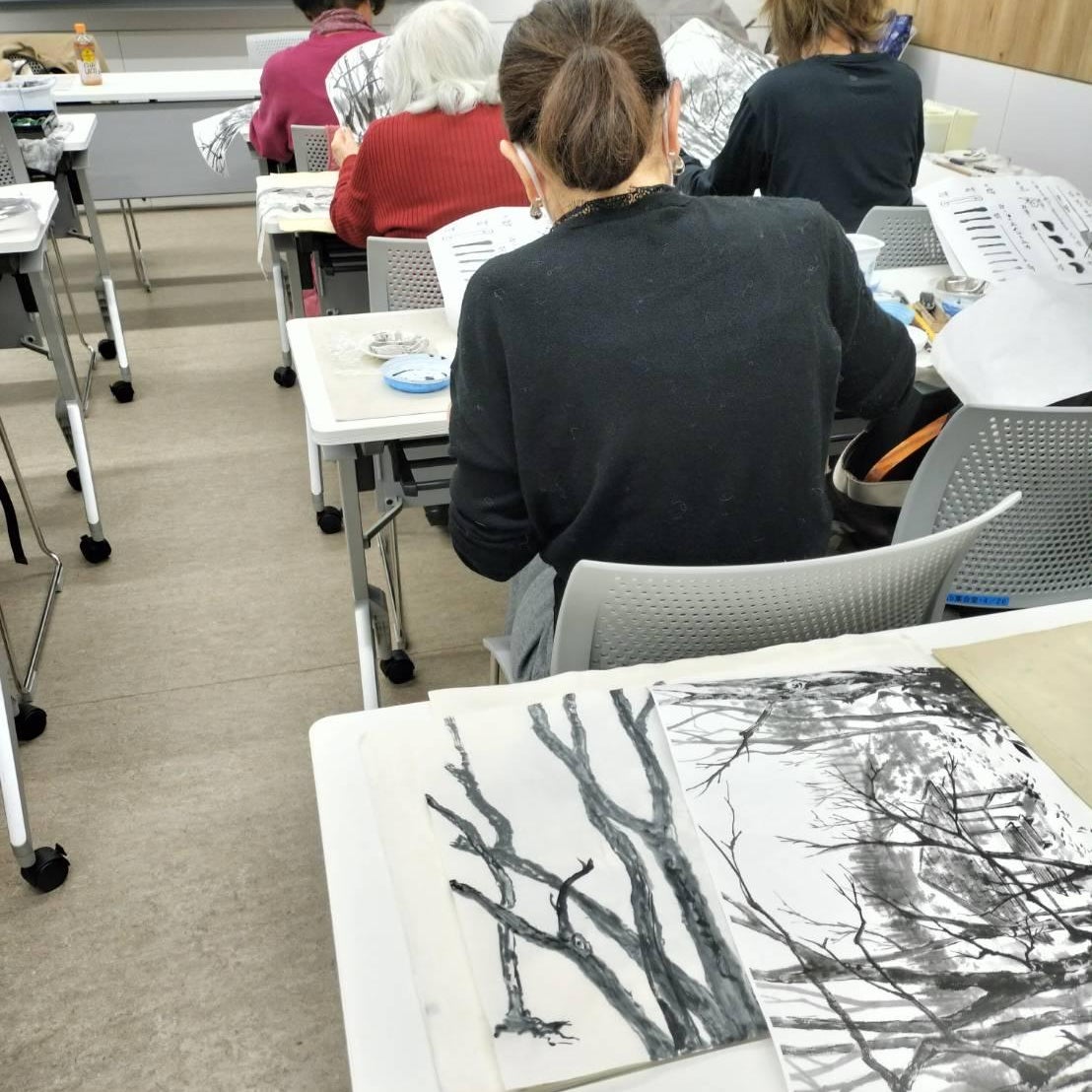 水墨画・墨彩画　はなみずき会　杉並教室_3枚目
