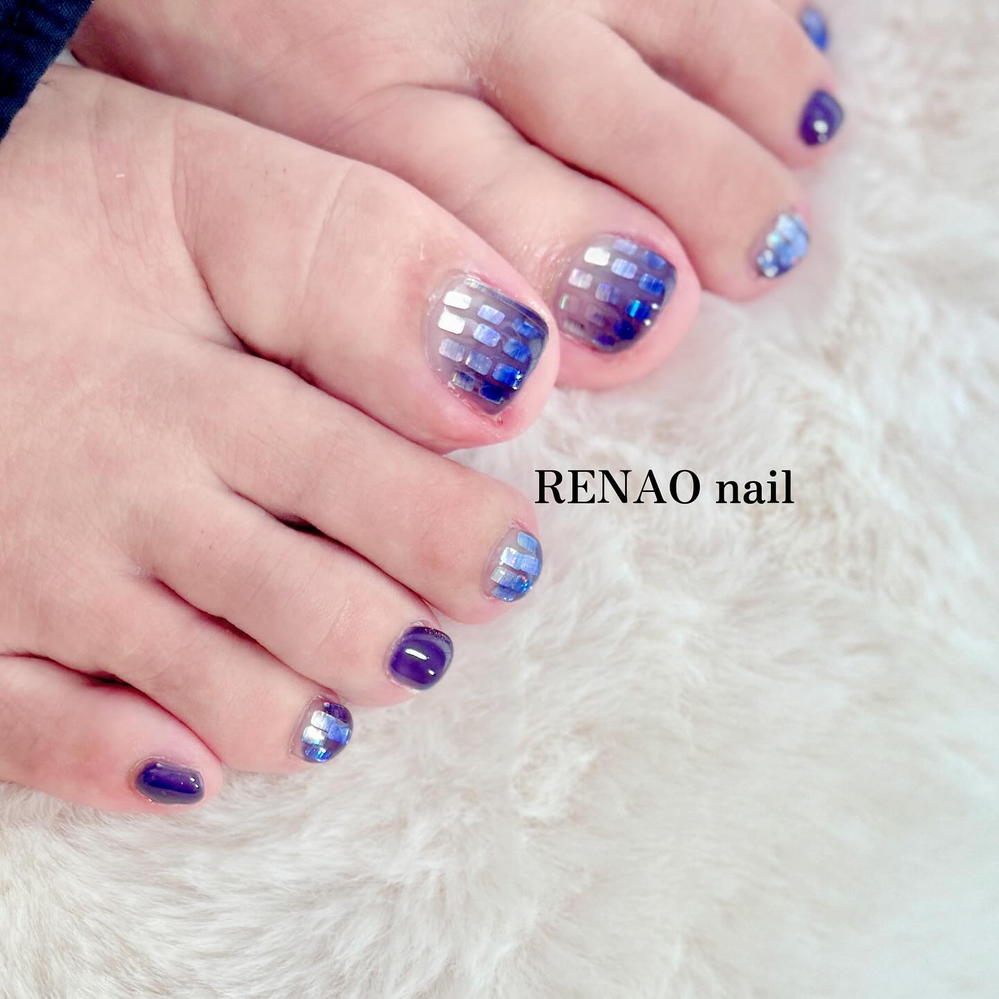ネイルサロンRENAO（レナオ） 「小田急相模原店」のフットネイルなら、ネイルサロン RENAO（レナオ）「小田急相模原店」《東林間・中央林間・座間エリア対応》の写真