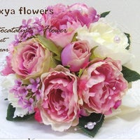 aquxya  flower ＆ jewelry１０丁目店  (プリザーブドフラワー・造花専門店)の【　お花のレンタル　】ブーケ＆ブートニア（造花）の写真