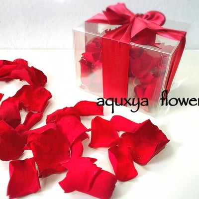 aquxya  flower ＆ jewelry１０丁目店  (プリザーブドフラワー・造花専門店)のバラの花びら《プリザーブドフラワーor造花》★誕生日・プロポーズに♪の写真_2枚目