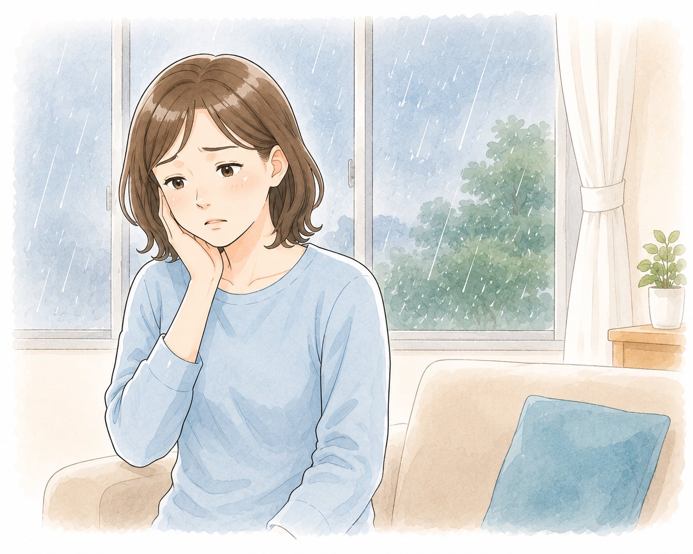 梅雨時期は「隠れ冷え」に気をつけましょうの写真