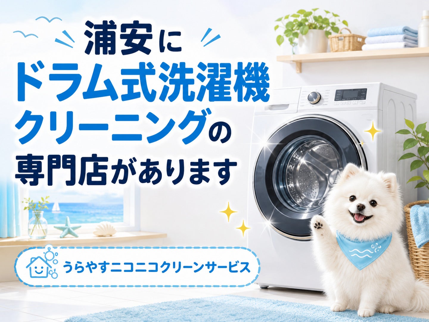 【浦安にドラム式洗濯機クリーニングの専門店があります】の写真