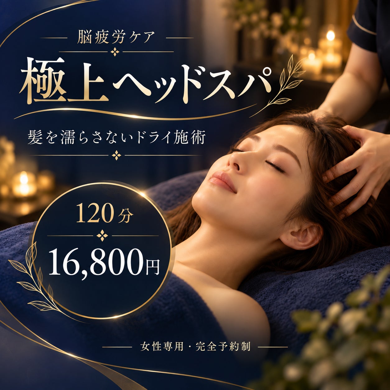 脳疲労ケア専門サロン　K's eye Venus の極上ヘッドスパ の写真