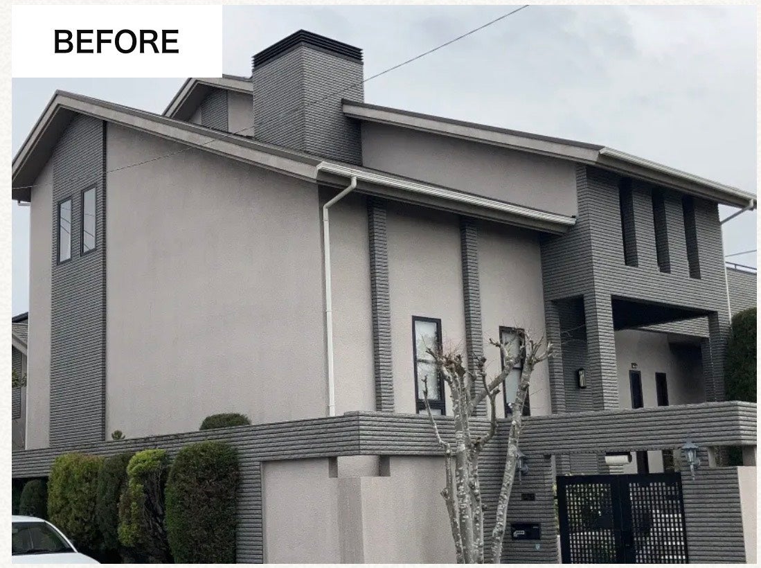 【全工程記載】神戸市西区春日台T様　モルタル外壁塗装・アーバニーグラッサ屋根塗装工事の写真