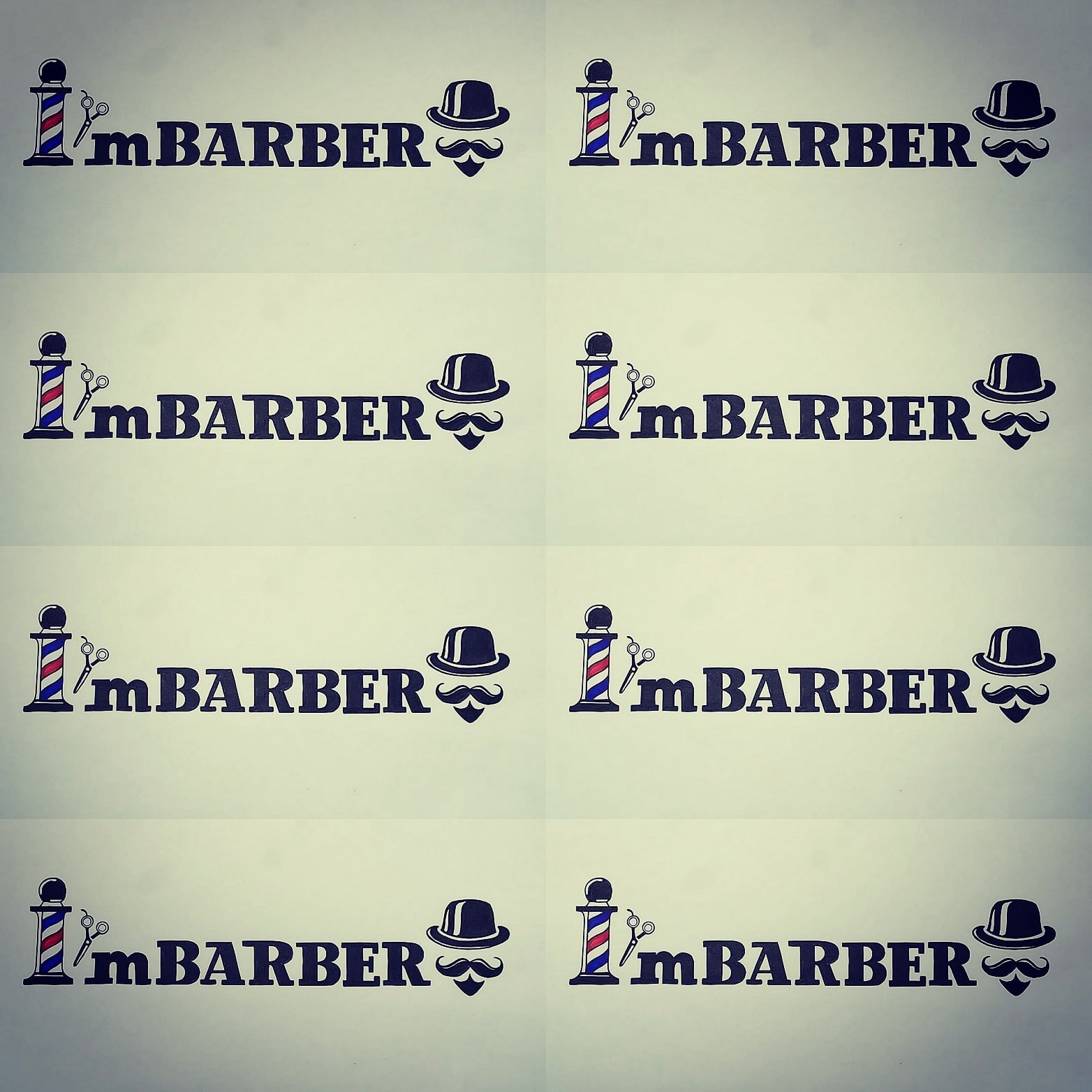 I'm BARBERの料金表の写真