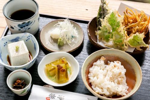 浄楽の浄楽ランチ、デザート付きの写真
