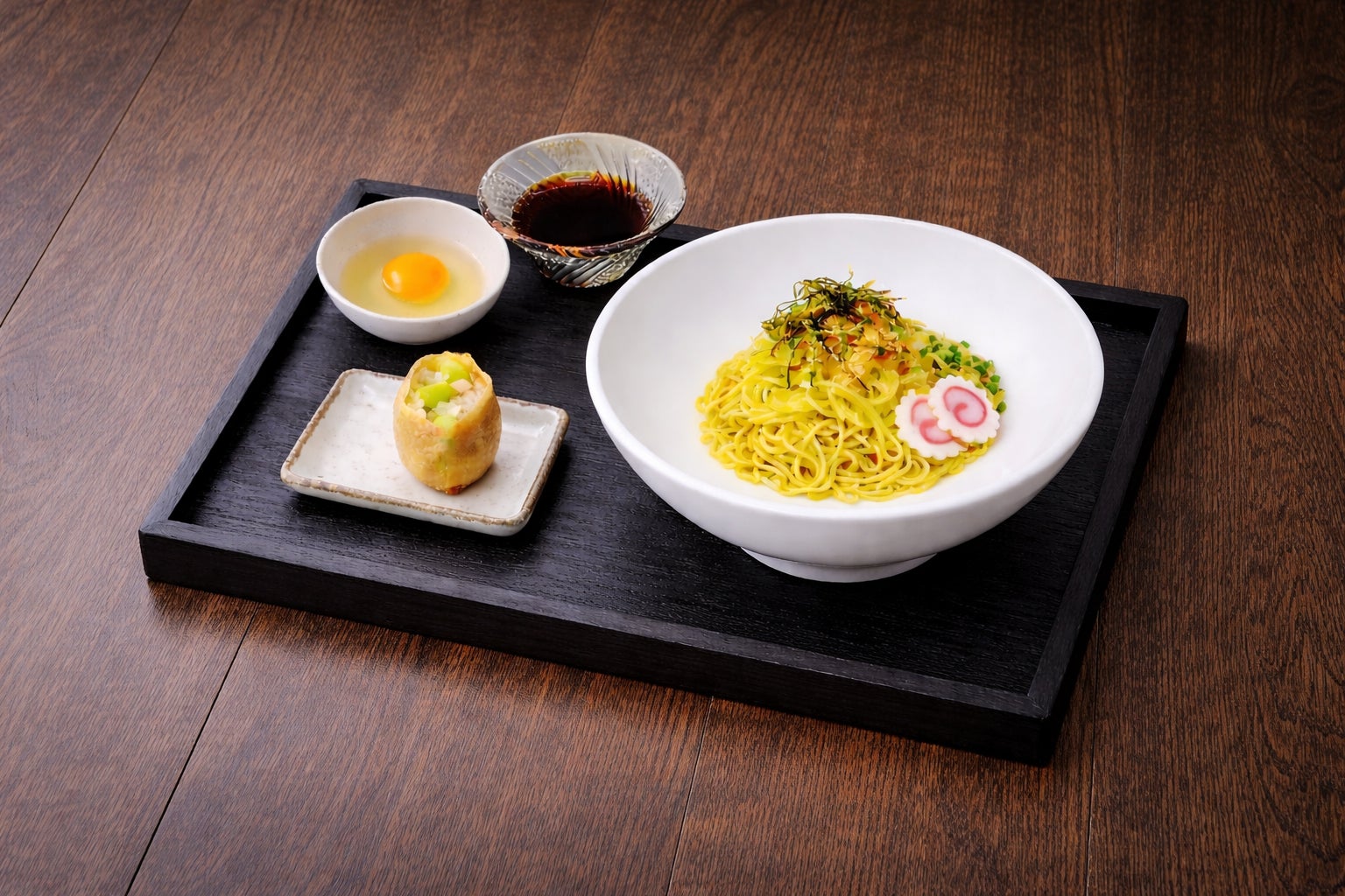 讃岐麺処どろがめの朝たまセットの写真