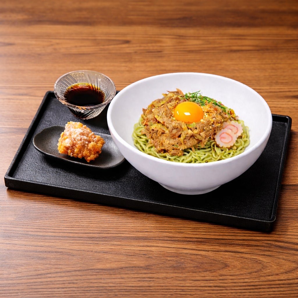 讃岐麺処どろがめの自家製肉ざるセットの写真