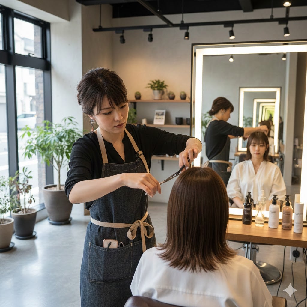 hair & make up リンクのカットの写真