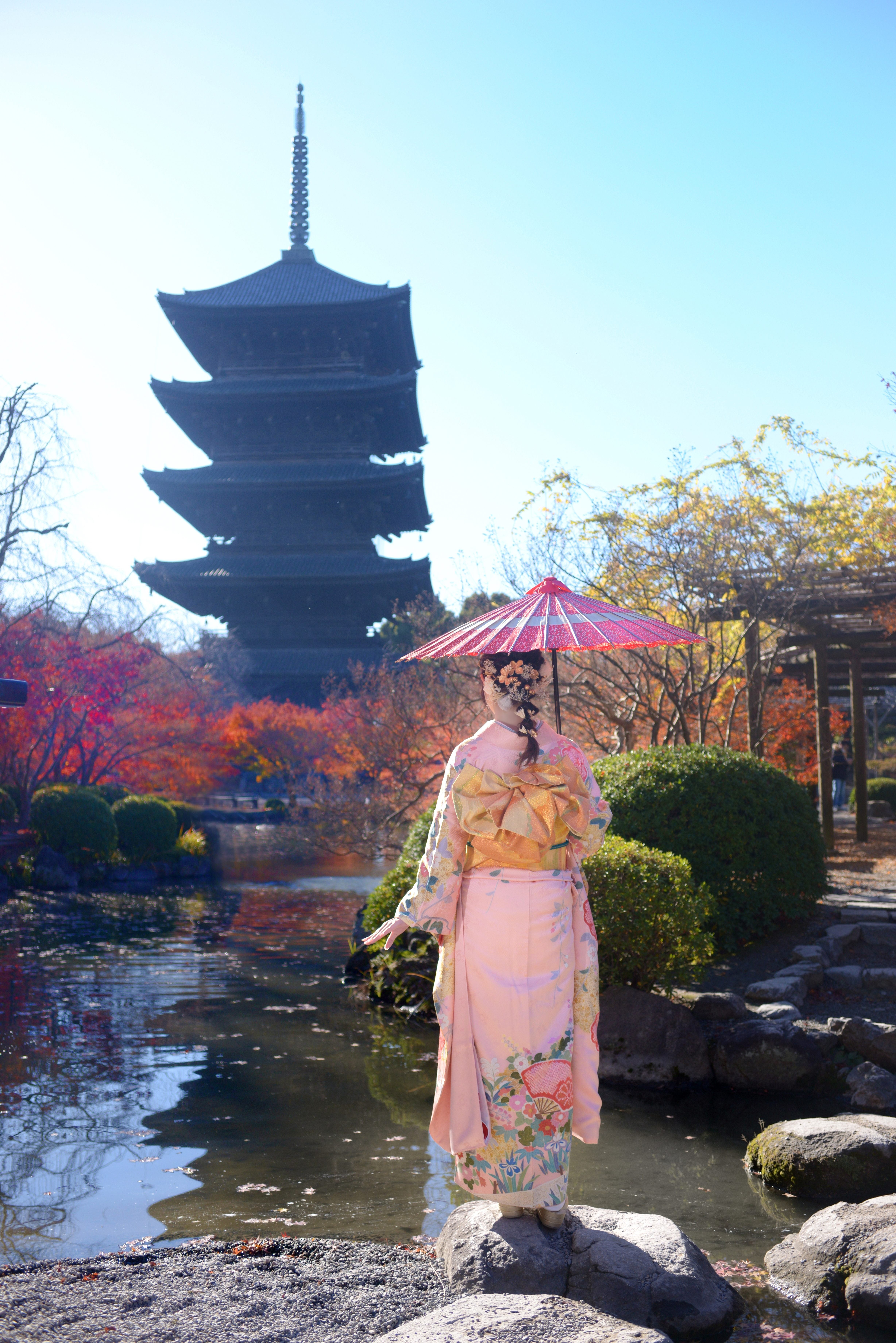 イッツポートレートスタジオの【成人式撮影】東寺ロケーション撮影プランの写真