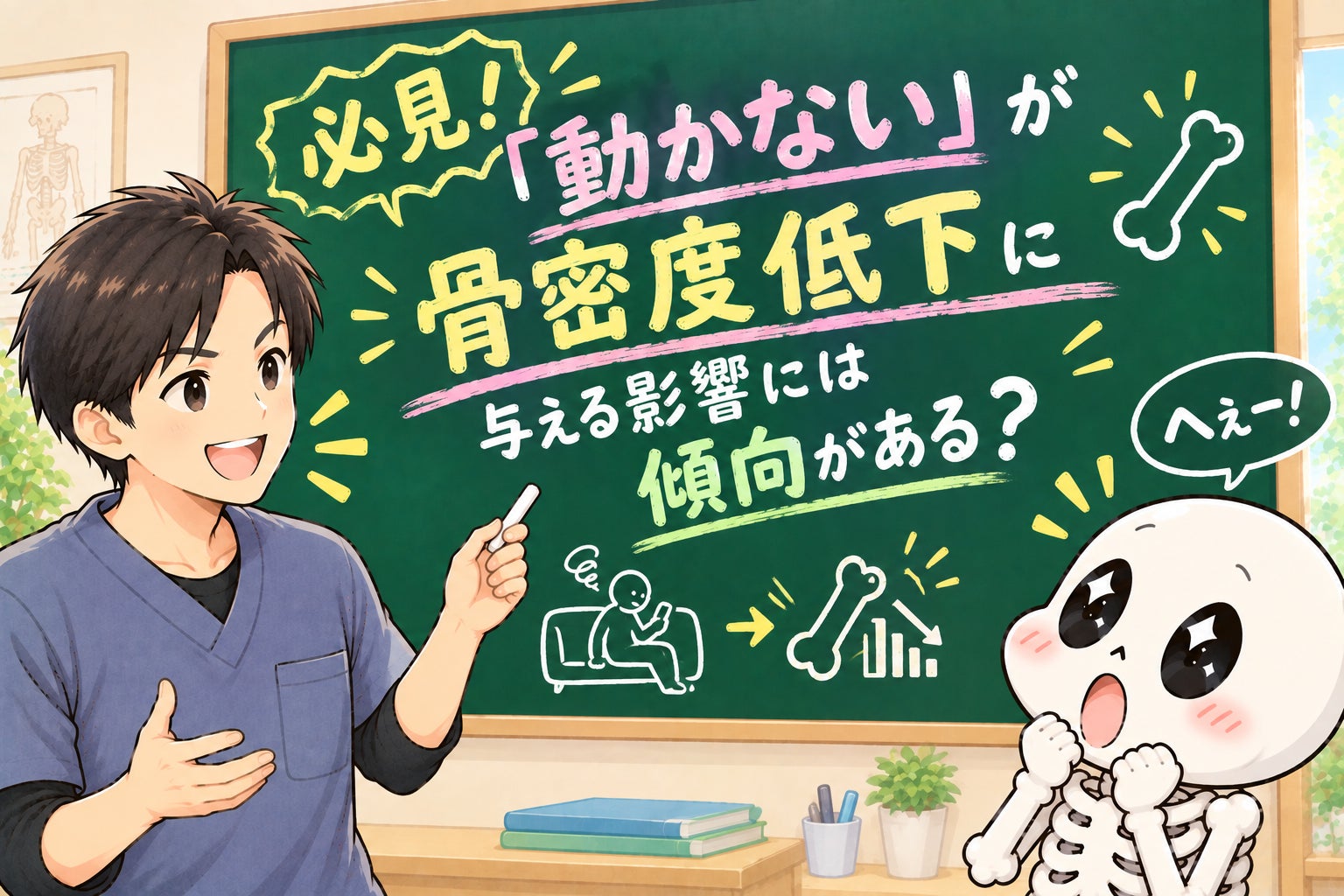 必見！「動かない」が骨密度低下に与える影響には傾向がある？の写真