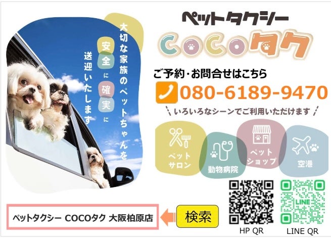 ペットタクシーCocoタク大阪柏原店_2枚目