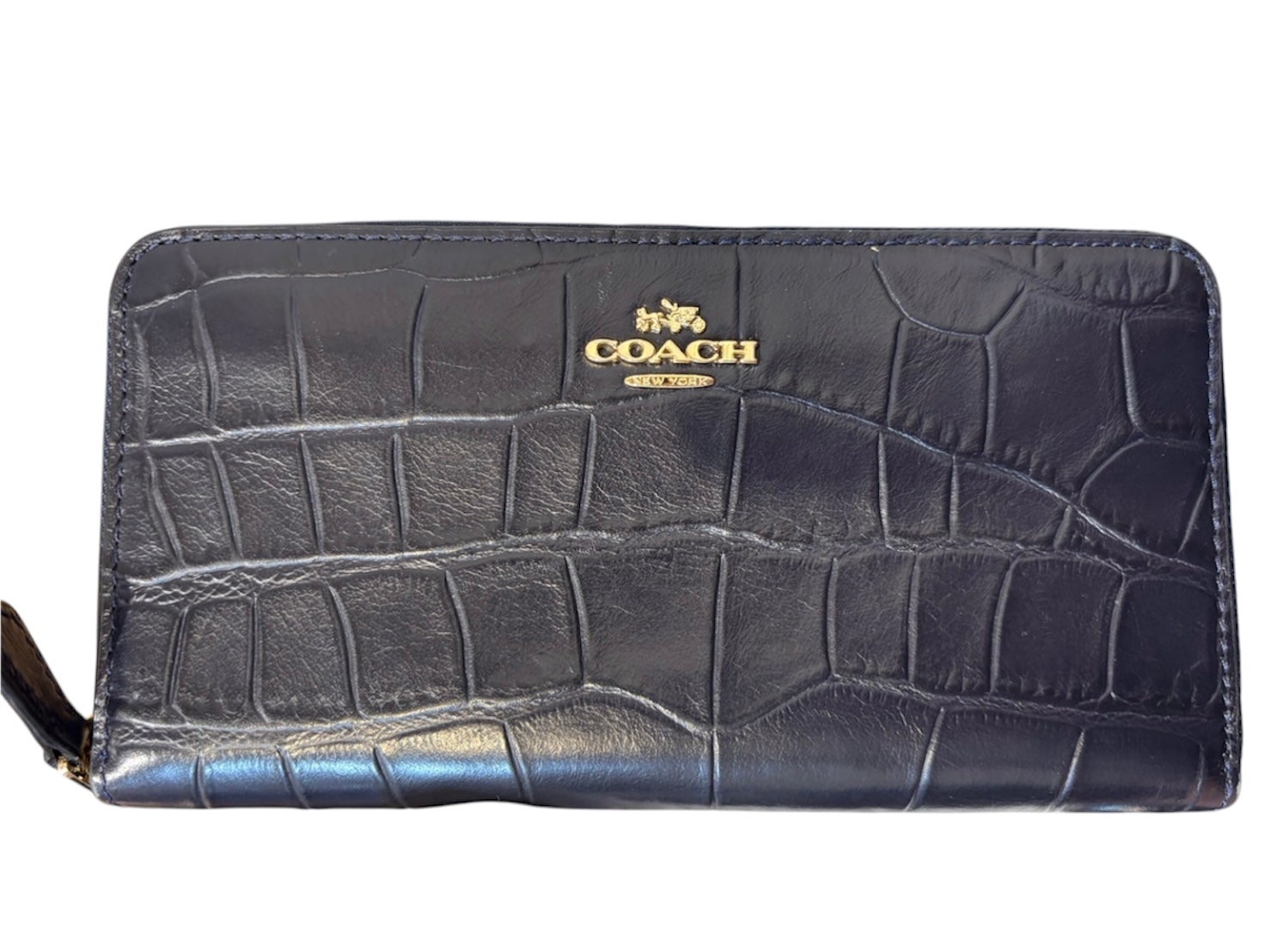 コーチ（COACH）型押し長財布をお買取りさせていただきました！使わないブランド小物は無料査定へ！の写真