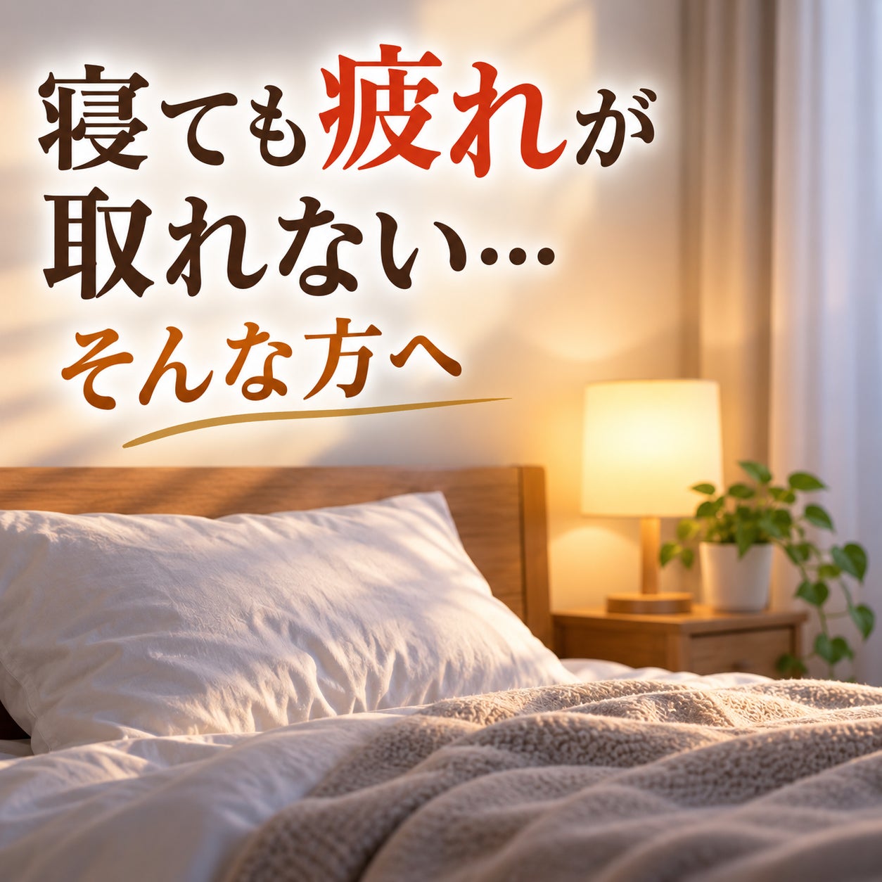 寝ても疲れが取れない…そんな方への写真