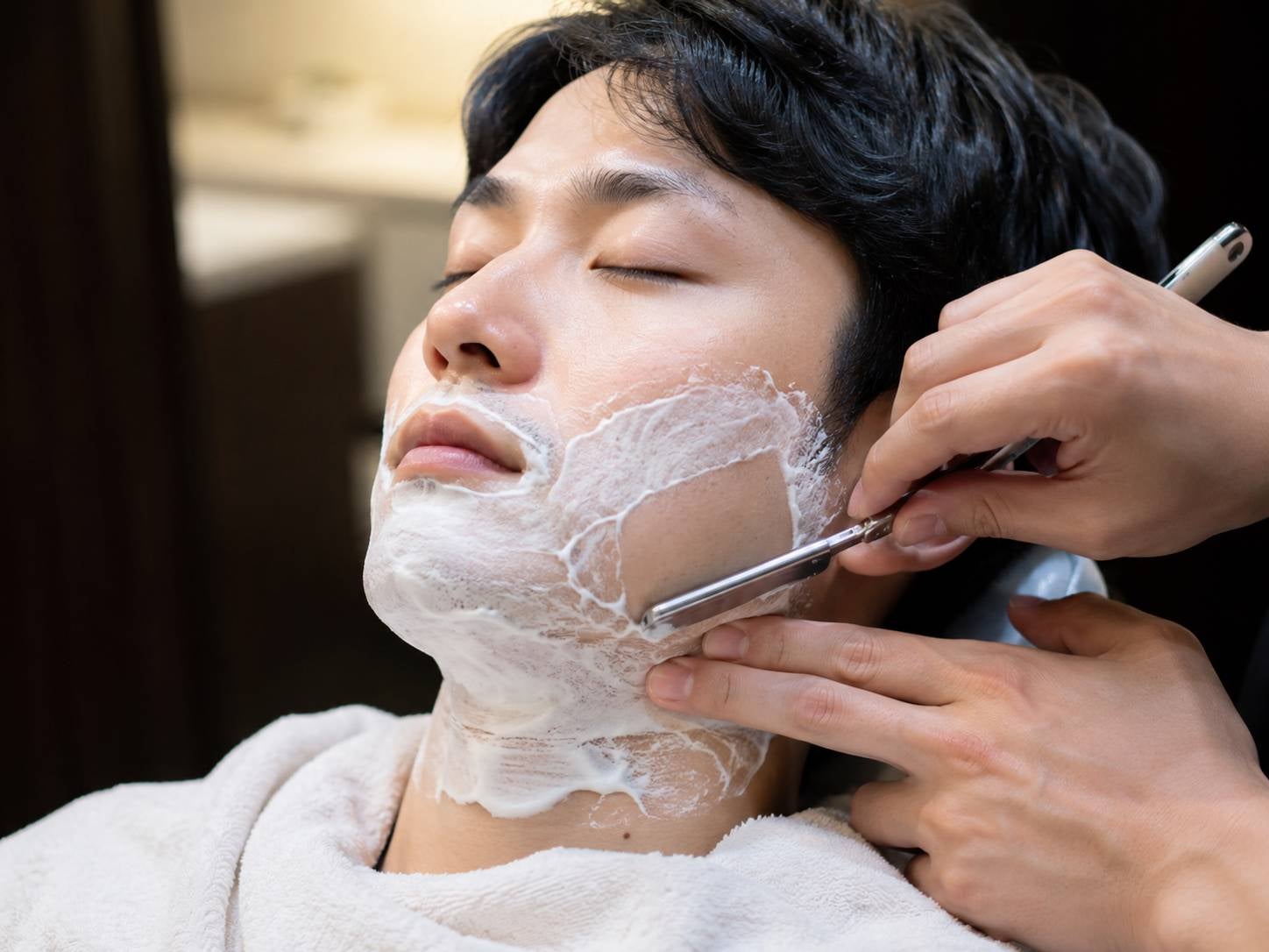 ヘアー&ビューティサロン ナカガワのメンズシェービングの写真