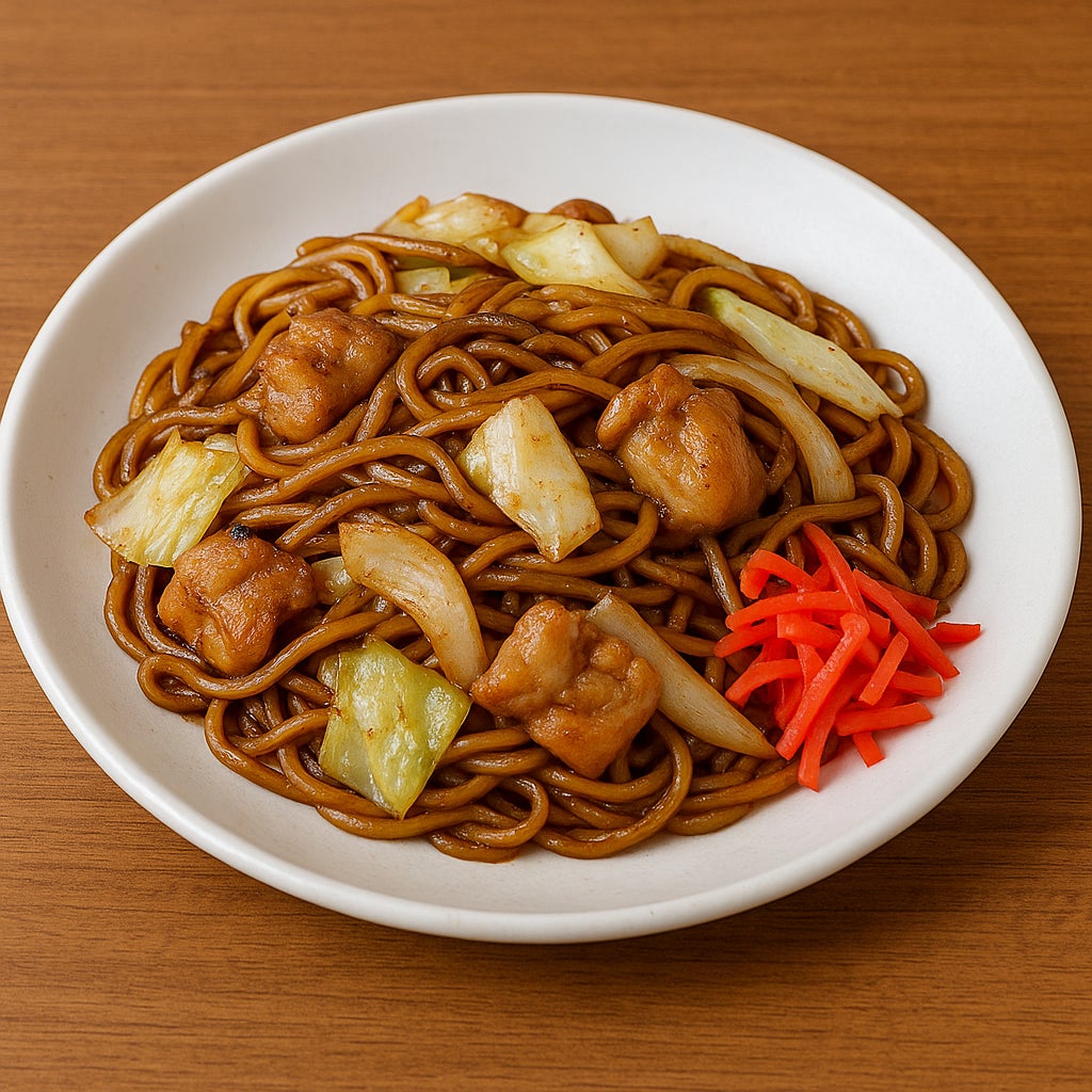 おばんざいひがしのホルモン焼きそばの写真