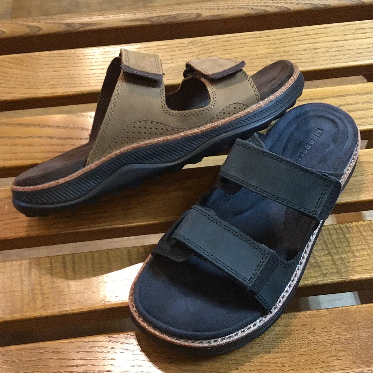 Kadotation!? The shoe storeの2本ベルトの快適サンダル！ メレル「COVE LTR SLIDE」の写真