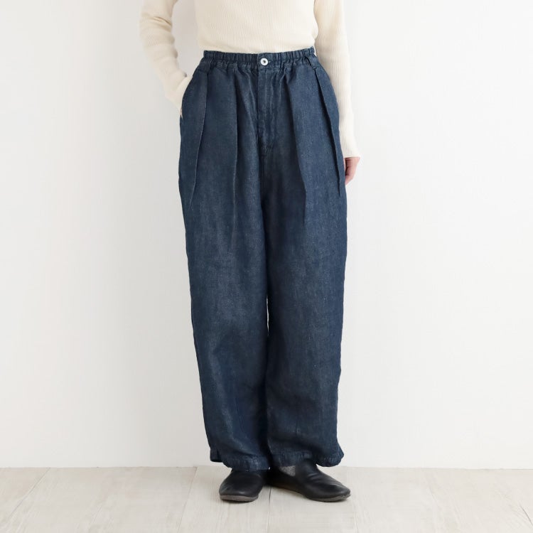 nofl大阪店のリネンデニムパンツの写真