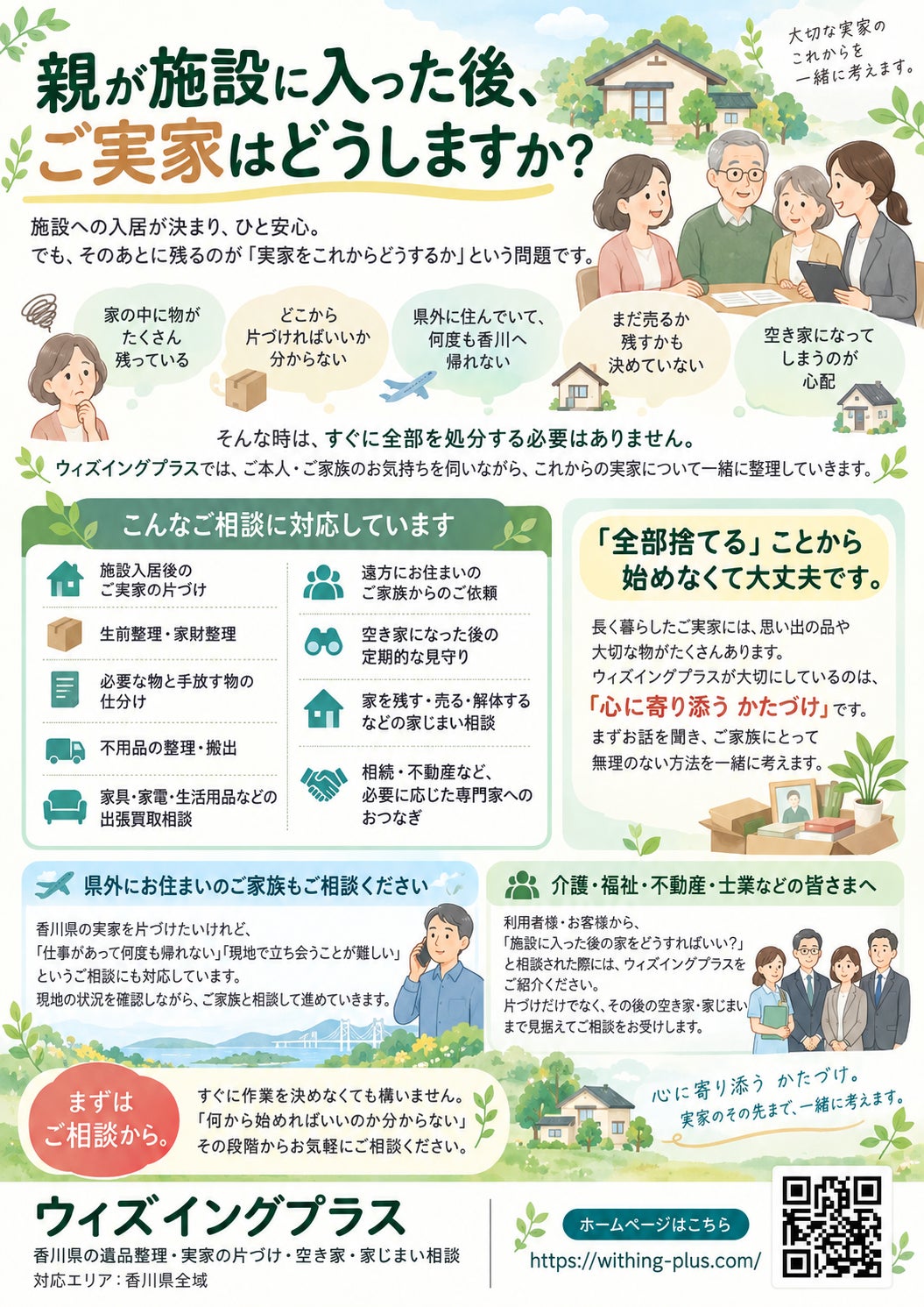【親が施設に入った後、ご実家はどうしますか？】の写真