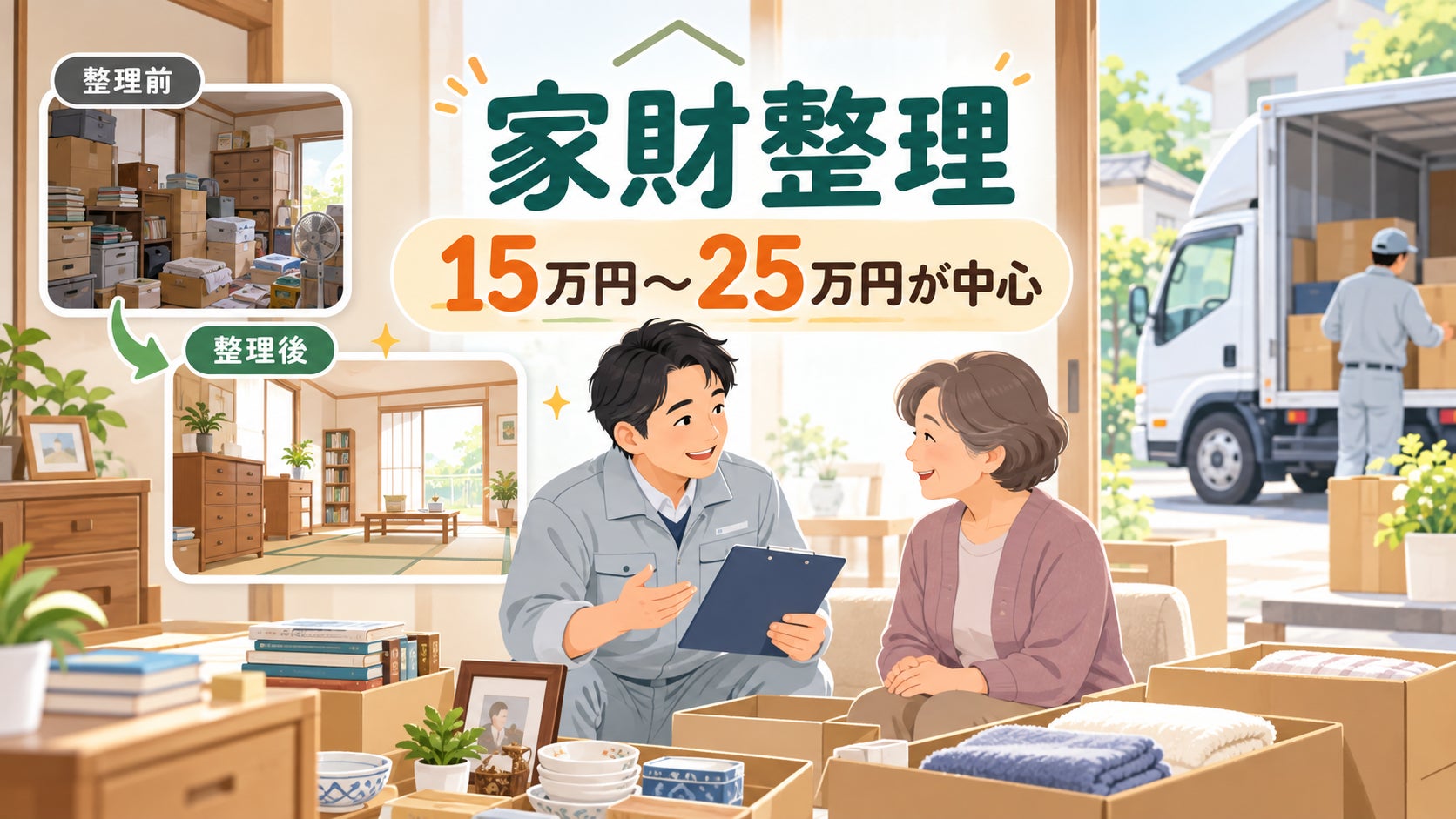 家財整理の料金についての写真