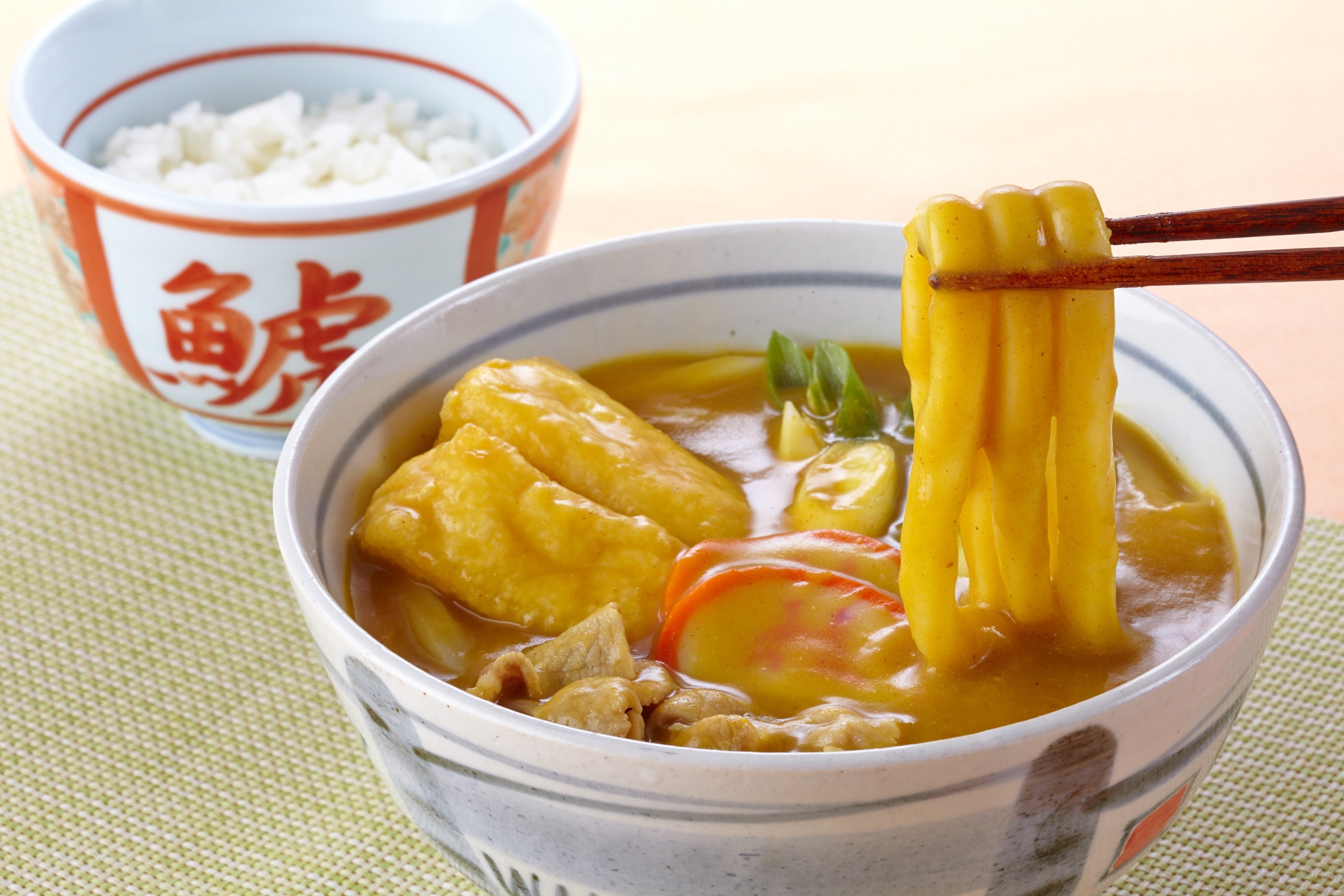 若鯱家 錦店のカレーうどん＆御飯セットの写真