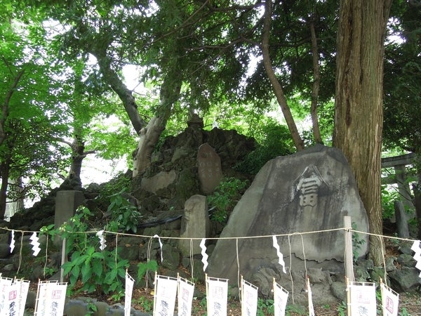 スサノオ神社の外観の写真 - 富士塚です。