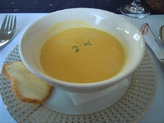 バンブの料理の写真 - カボチャとニンジンのスープ